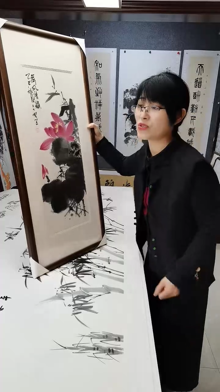 和风清韵97*45cm带框