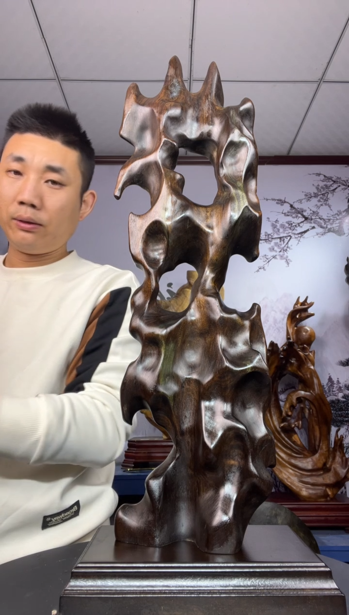 金丝楠木雕款卓*金丝楠木工艺品摆件