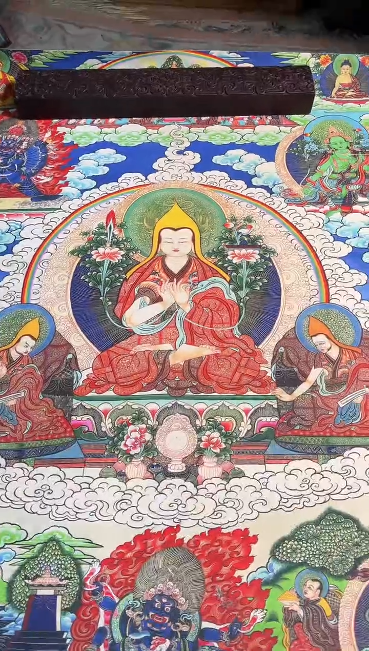 卷轴画卷轴画天天的唐卡tk16