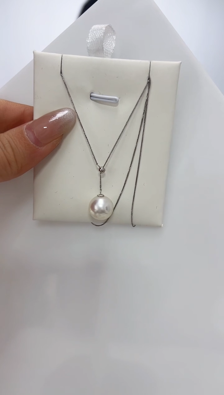 【闪购商品】海水珍珠DA18K金镶嵌E115 澳白Y链 11