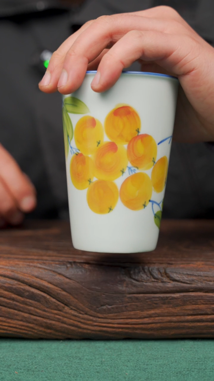 【闪购商品】瓷片36景德镇杯釉下手工手绘瓷器