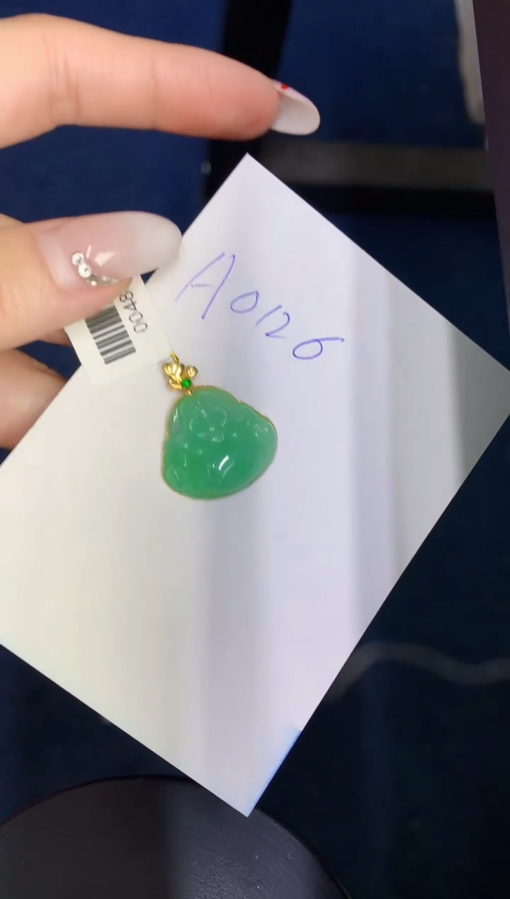 【闪购商品】翡翠颈饰18K金镶嵌000000000000