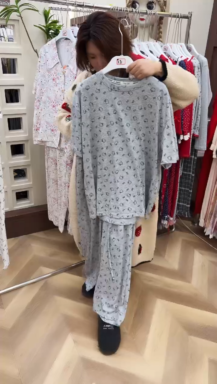 棉半袖长裤100-160斤以下