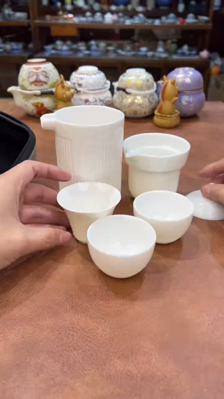 真的很便宜会开片的旅行茶具