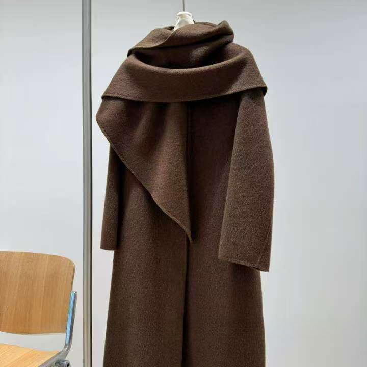 12.16’‘【HUI】’‘常规款毛呢外套气质中长款连帽保暖宽松短款秋冬