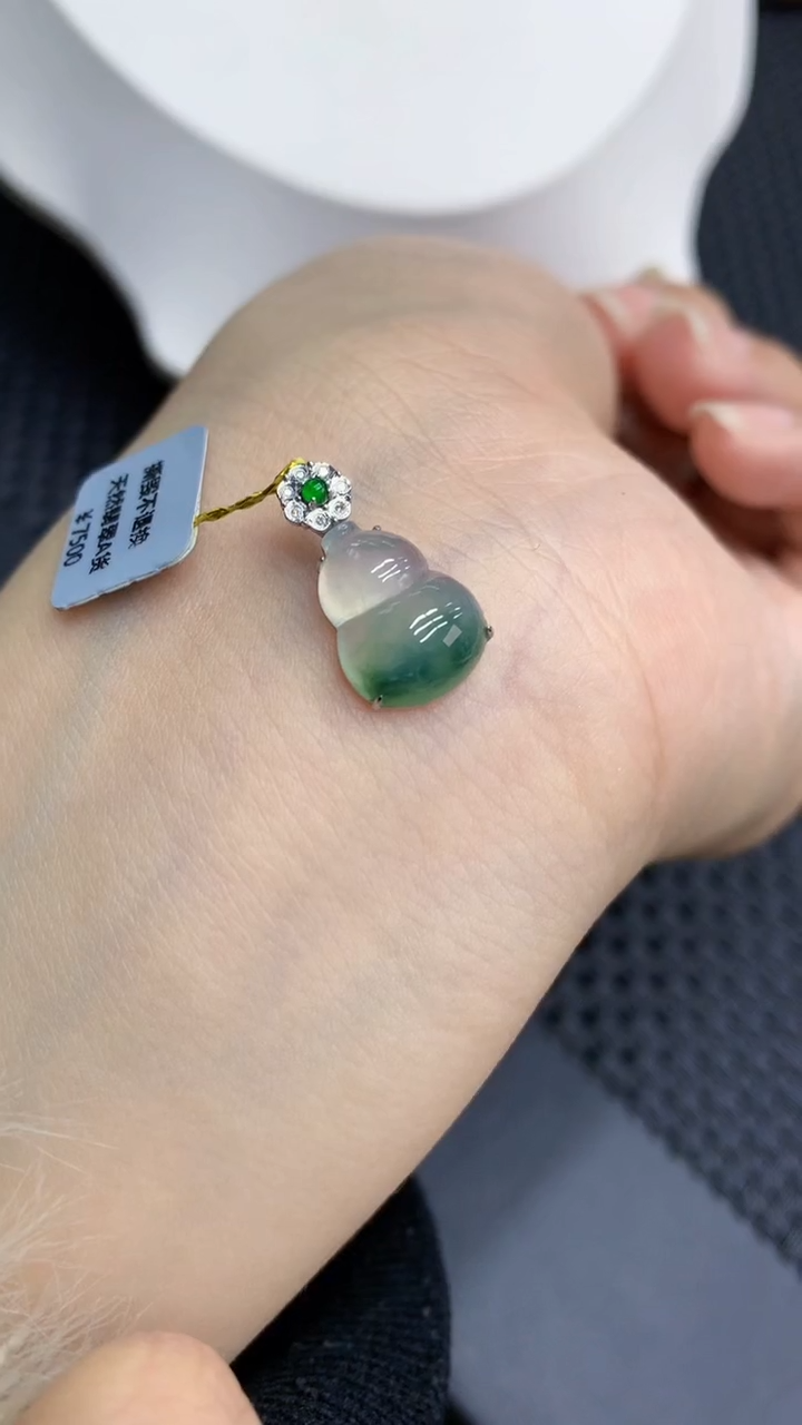 【闪购商品】翡翠颈饰18K金镶嵌            8