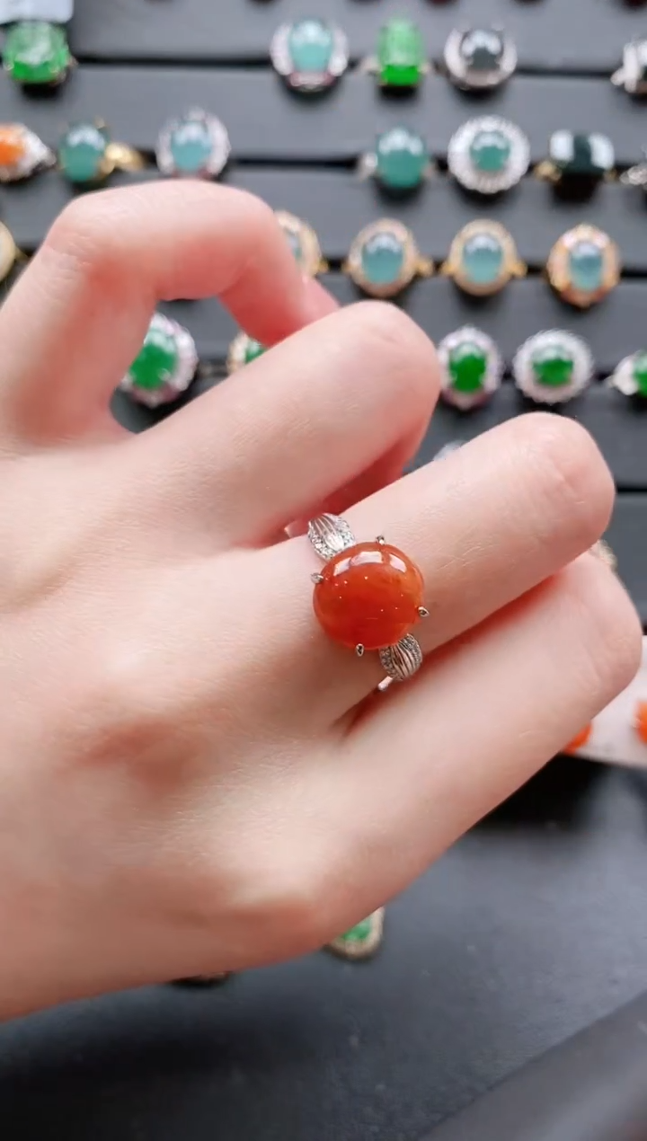 【闪购商品】翡翠戒指银S925镶嵌11111111