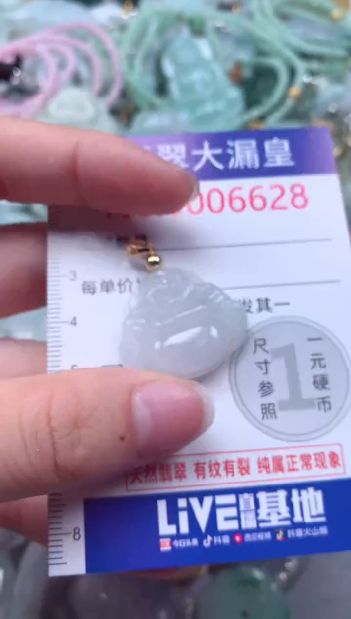 翡翠未镶嵌吊坠(不含链)6628