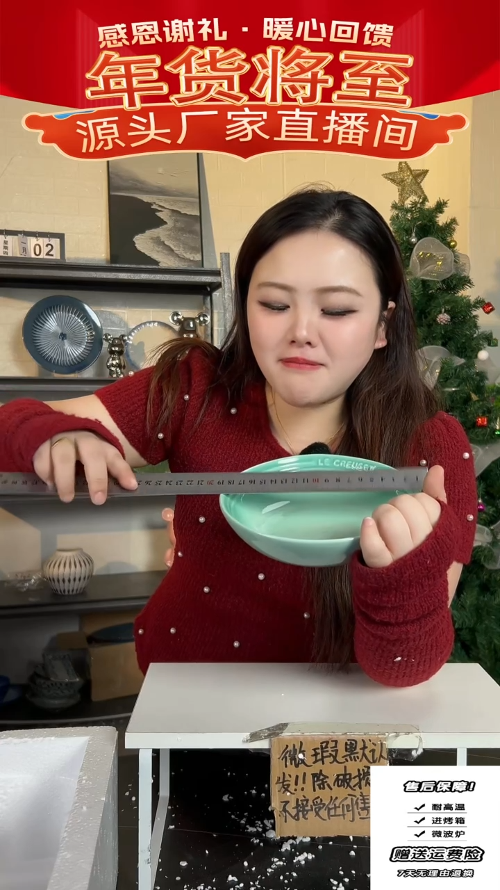 【闪购商品】瓷绿色盘