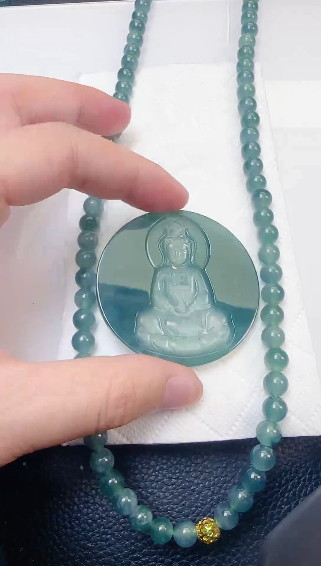 颈饰未镶嵌翡翠天然A货翡翠  多样性随机发其一