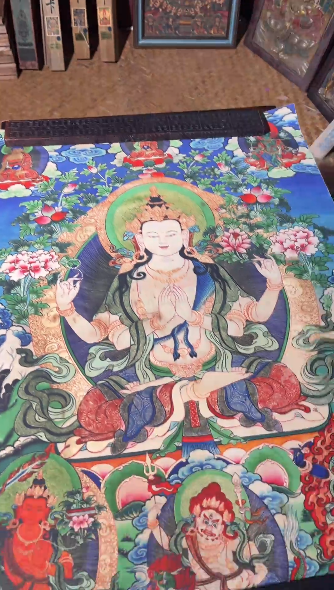 卷轴画卷轴画帅帅的唐卡