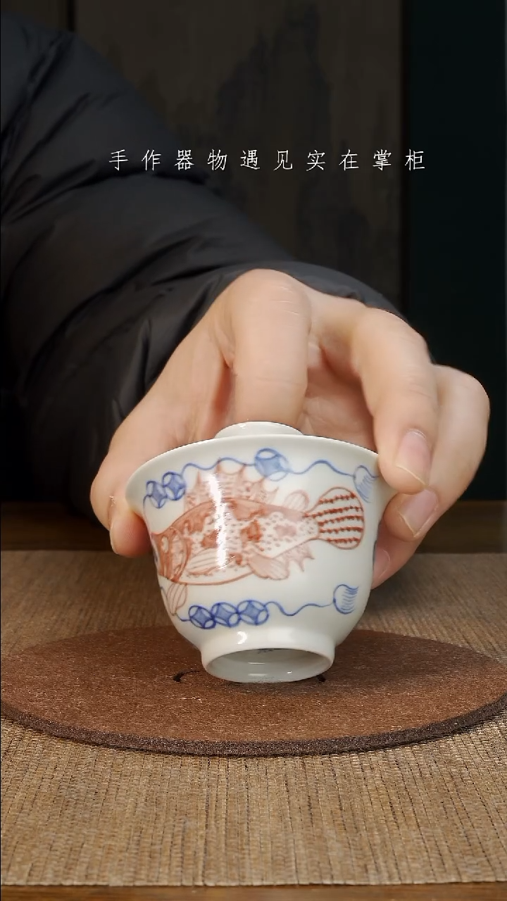 【闪购商品】摆件景德镇手工手绘茶具大器宛成