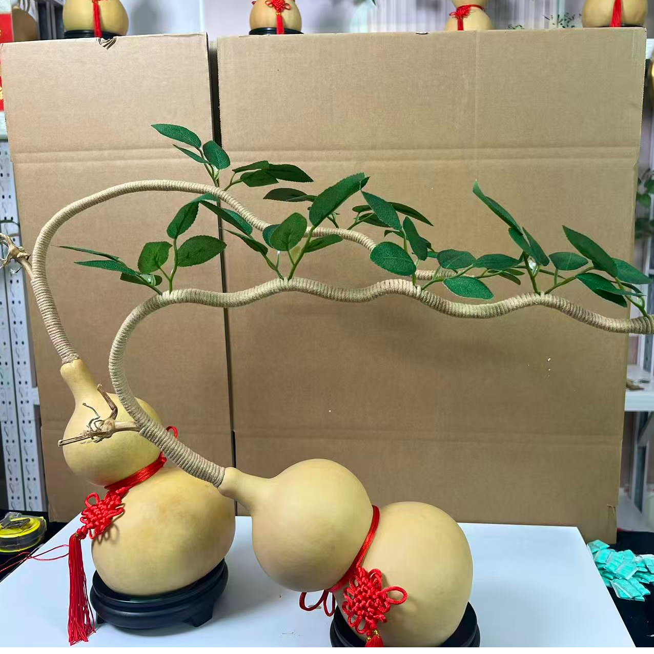 葫芦树摆件寓意七星高照八方来财适合玄关办公室装饰创意摆设