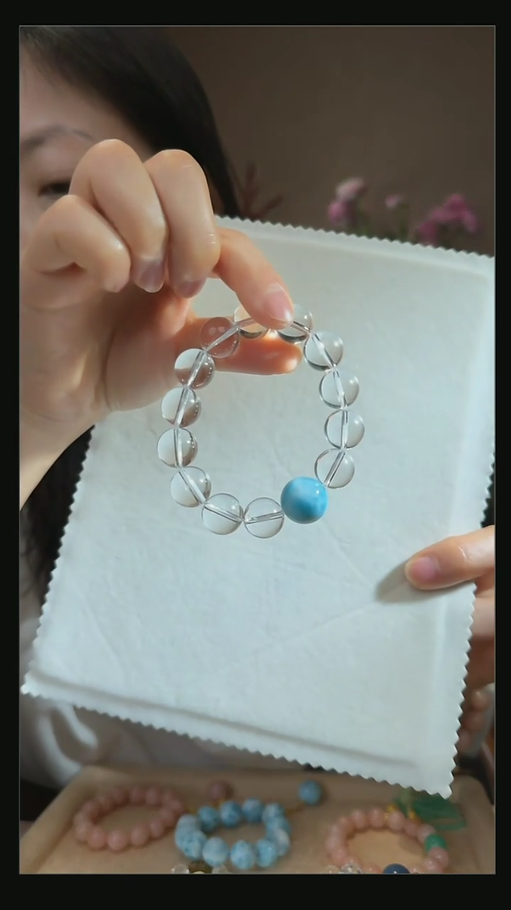 【闪购商品】水晶手串未镶嵌天然双A级白水晶手串