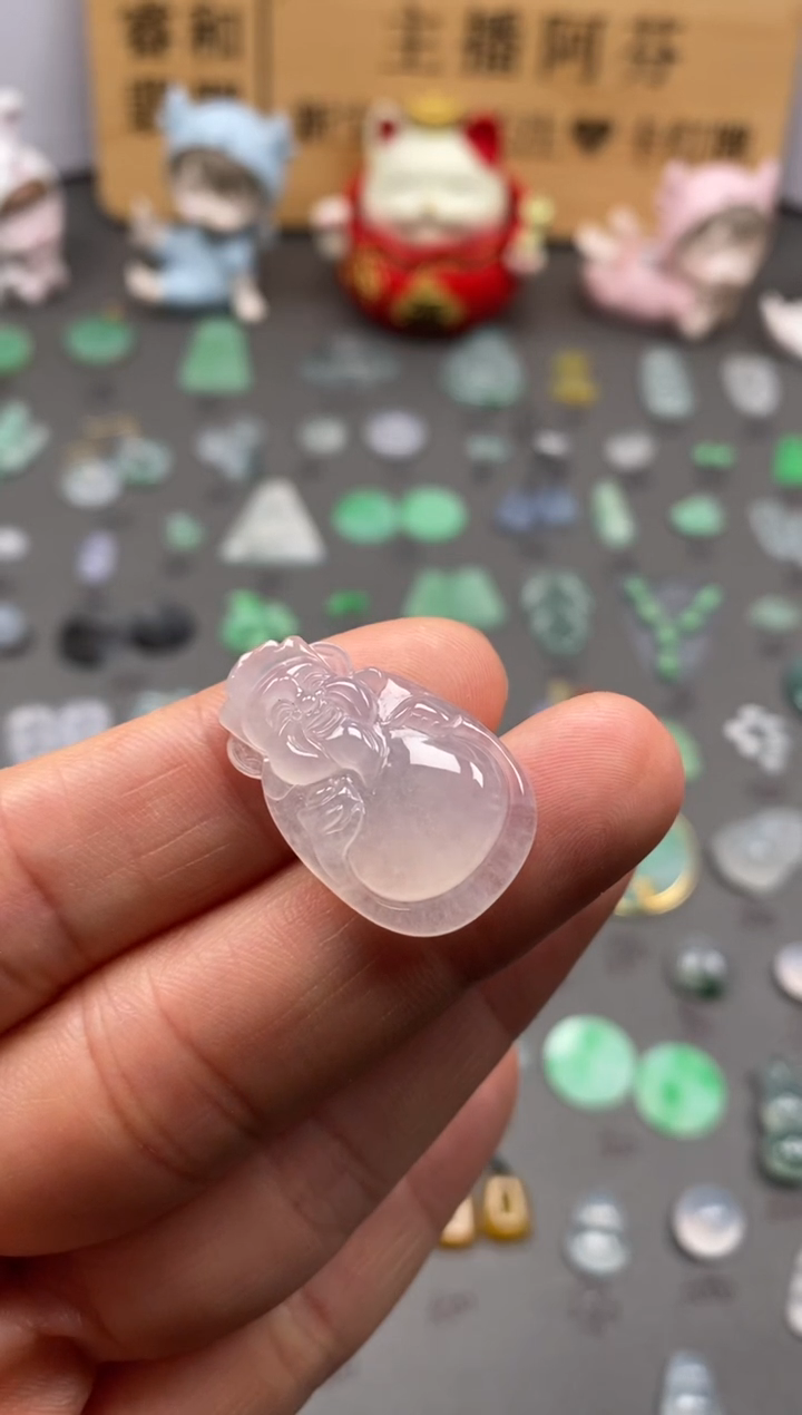 【闪购商品】翡翠颈饰未镶嵌冰财神爷/芬