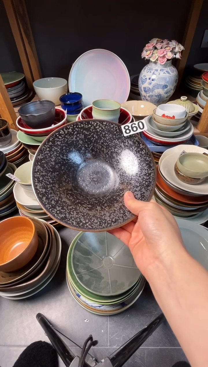 瓷片李*硕860银兔毫喇叭