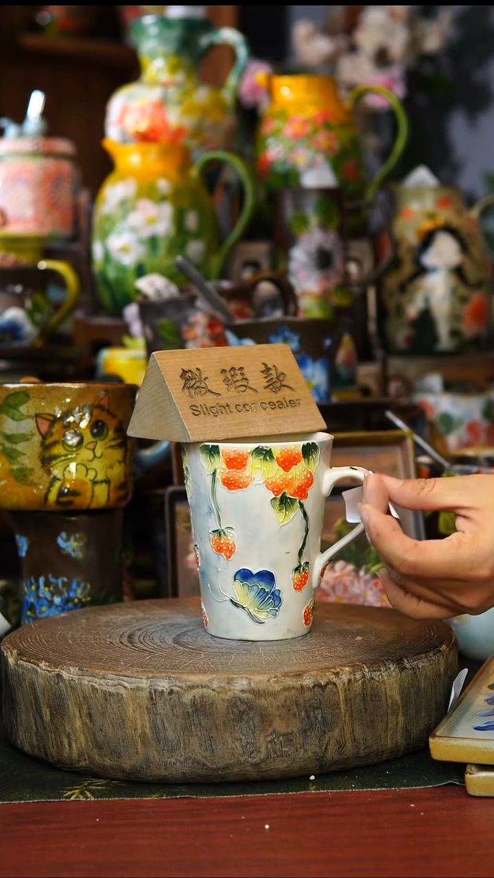 陶瓷179景德镇手工手绘釉下彩