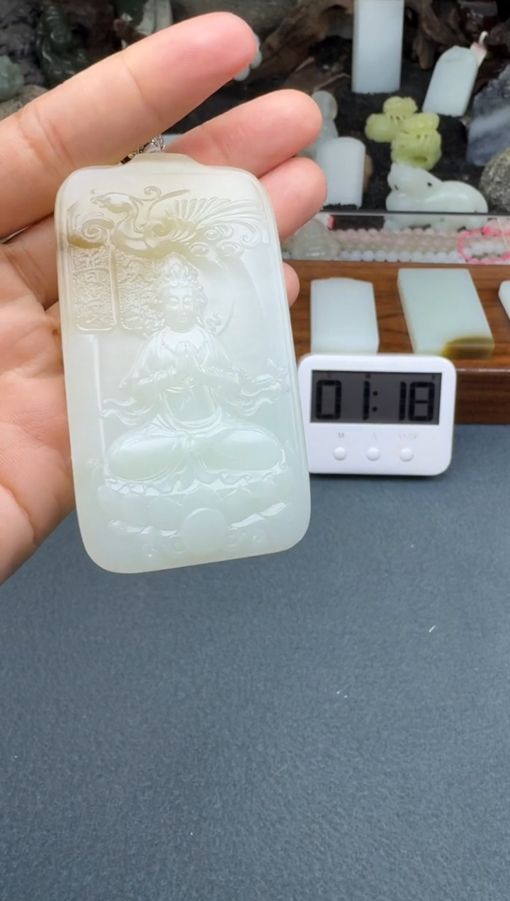 【闪购商品】和田玉颈饰未镶嵌开心