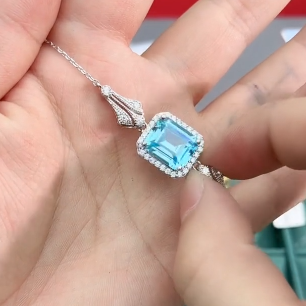 925银海蓝手链气质简约款B0024