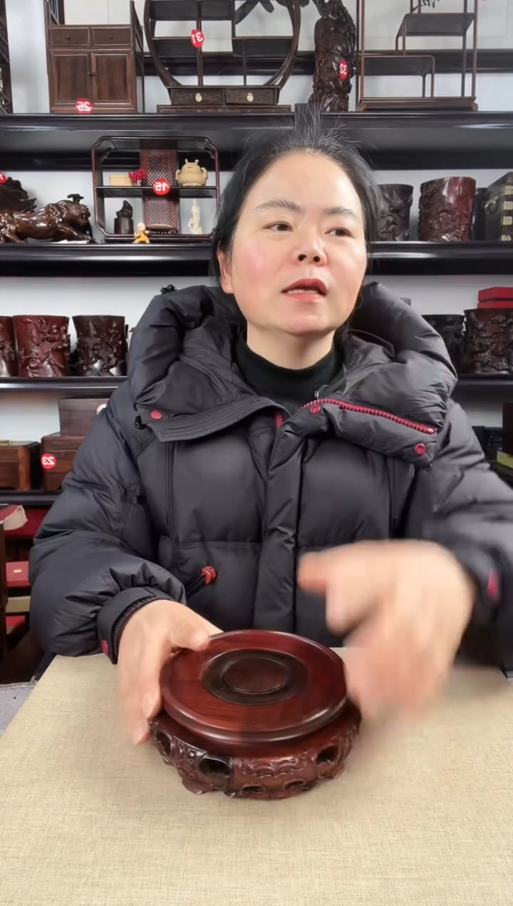 木旋转12红老李红木工艺品