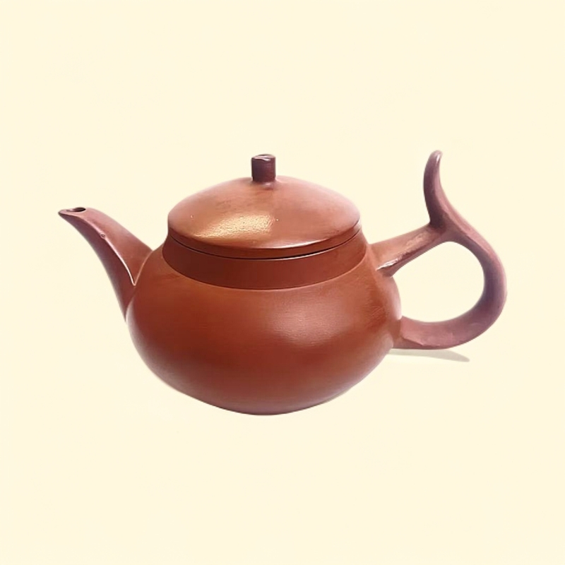 朱泥手拉壶潮汕纯手工潮州冲罐泡茶壶可断水功夫茶具小容量家用
