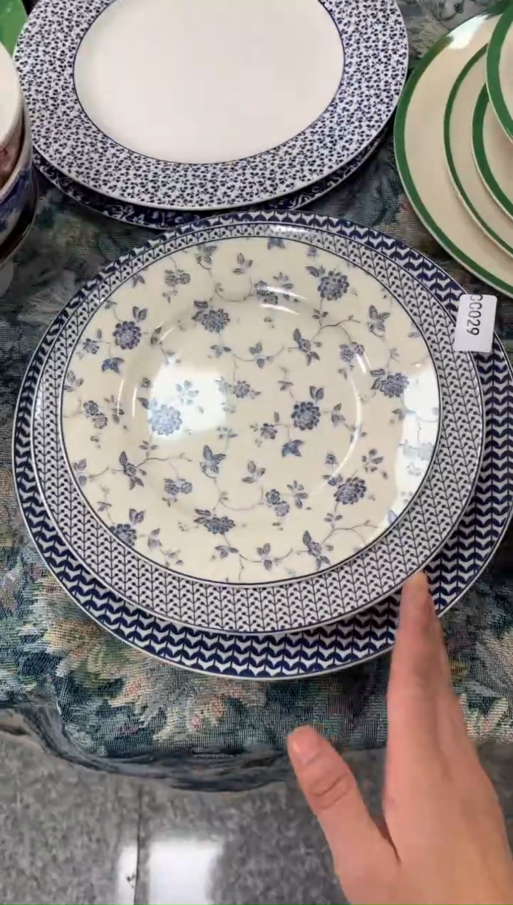 【闪购商品】瓷片陶瓷原单CC029餐具三件套