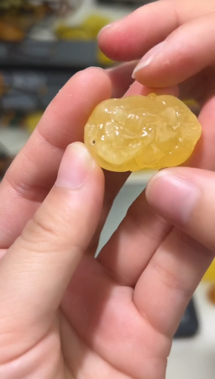 裸石琥珀未镶嵌琥珀蜜蜡吊坠