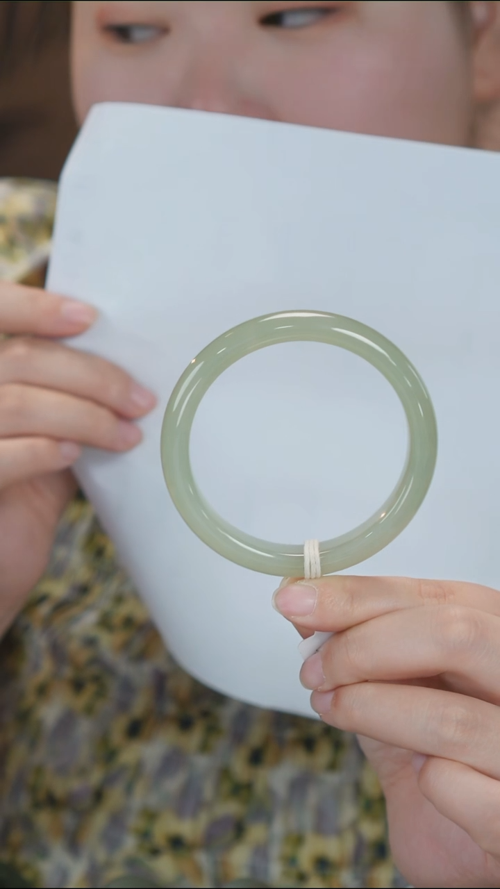 和田玉手镯未镶嵌7【柚子来啦】和田玉拍一发一61