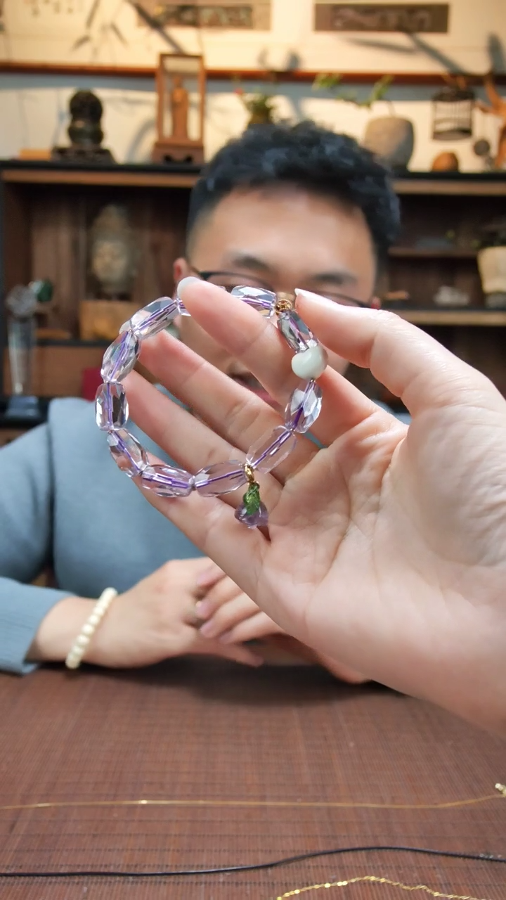 【闪购商品】紫晶手串银S925镶嵌紫水晶手串XQ多样性发一