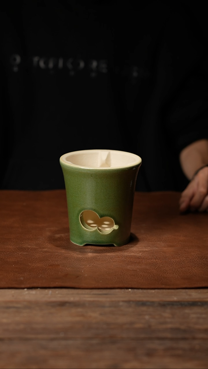 024窑变绿葫芦开窗炭炉