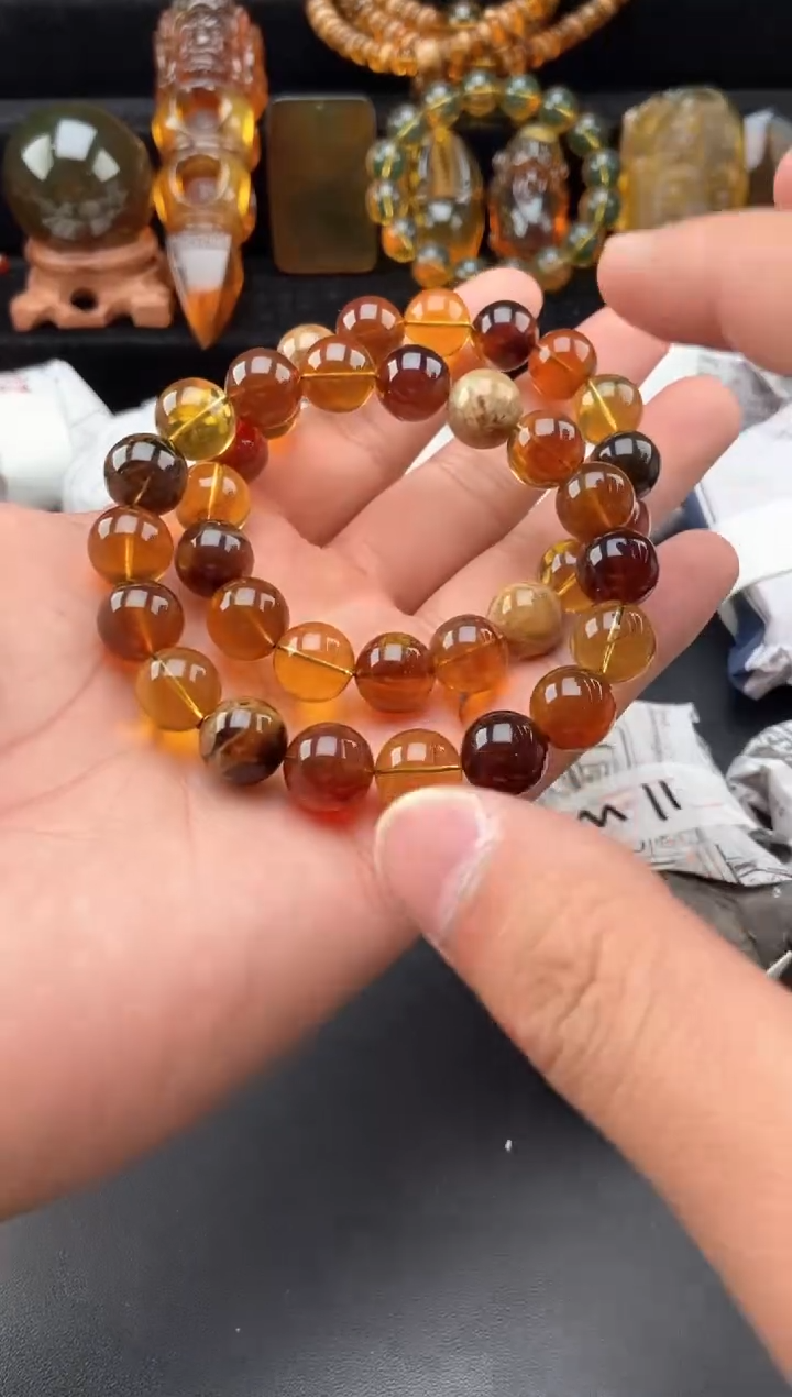 【闪购商品】琥珀手链未镶嵌多宝手串【多样性发货其中一】