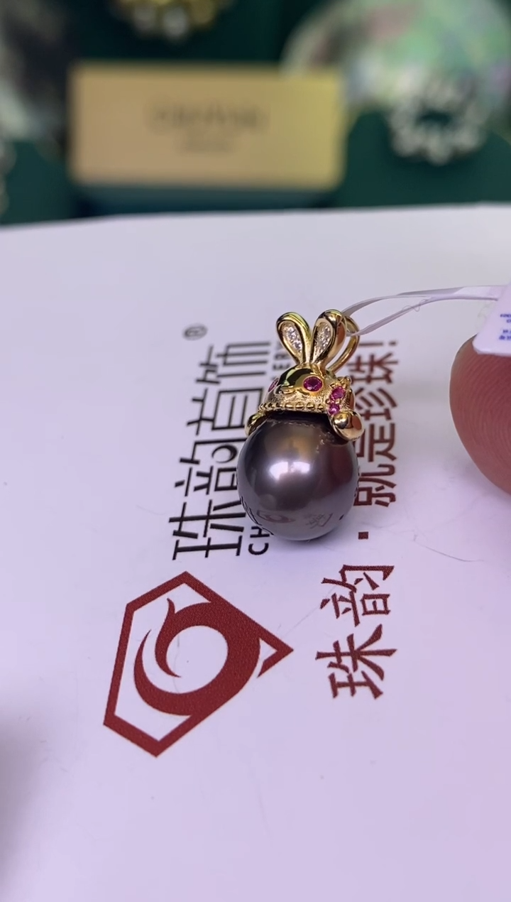 海水珍珠银S925镶嵌颈饰1