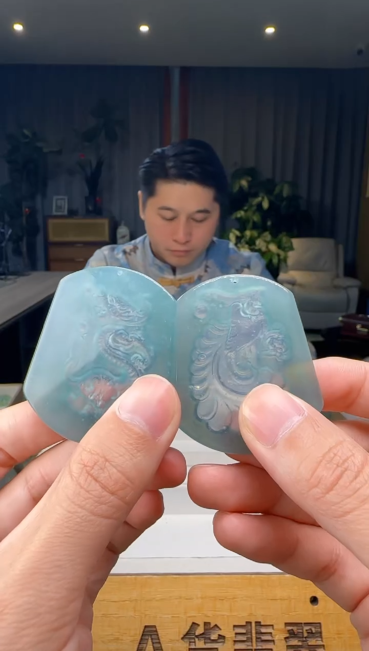 【闪购商品】翡翠颈饰未镶嵌多样性发一对XM@@WS50207H07