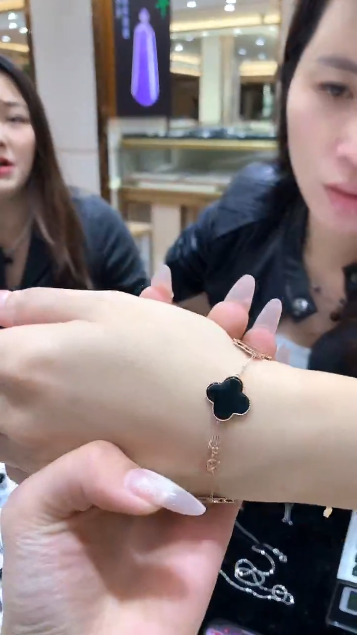 【闪购商品】翡翠手链18K金镶嵌手链轻金版MCSJ