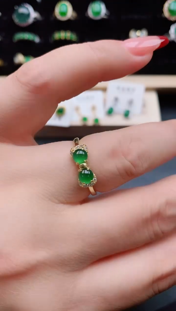【闪购商品】翡翠戒指银S925镶嵌1212
