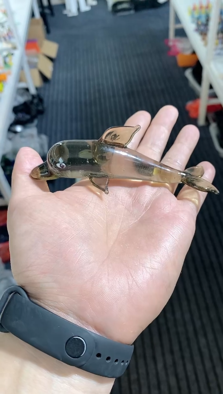 琉璃手工艺品海豚