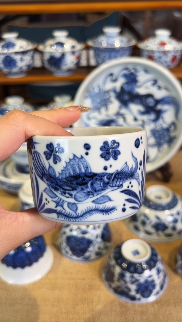 【闪购商品】沐朴堂鱼藻直口杯