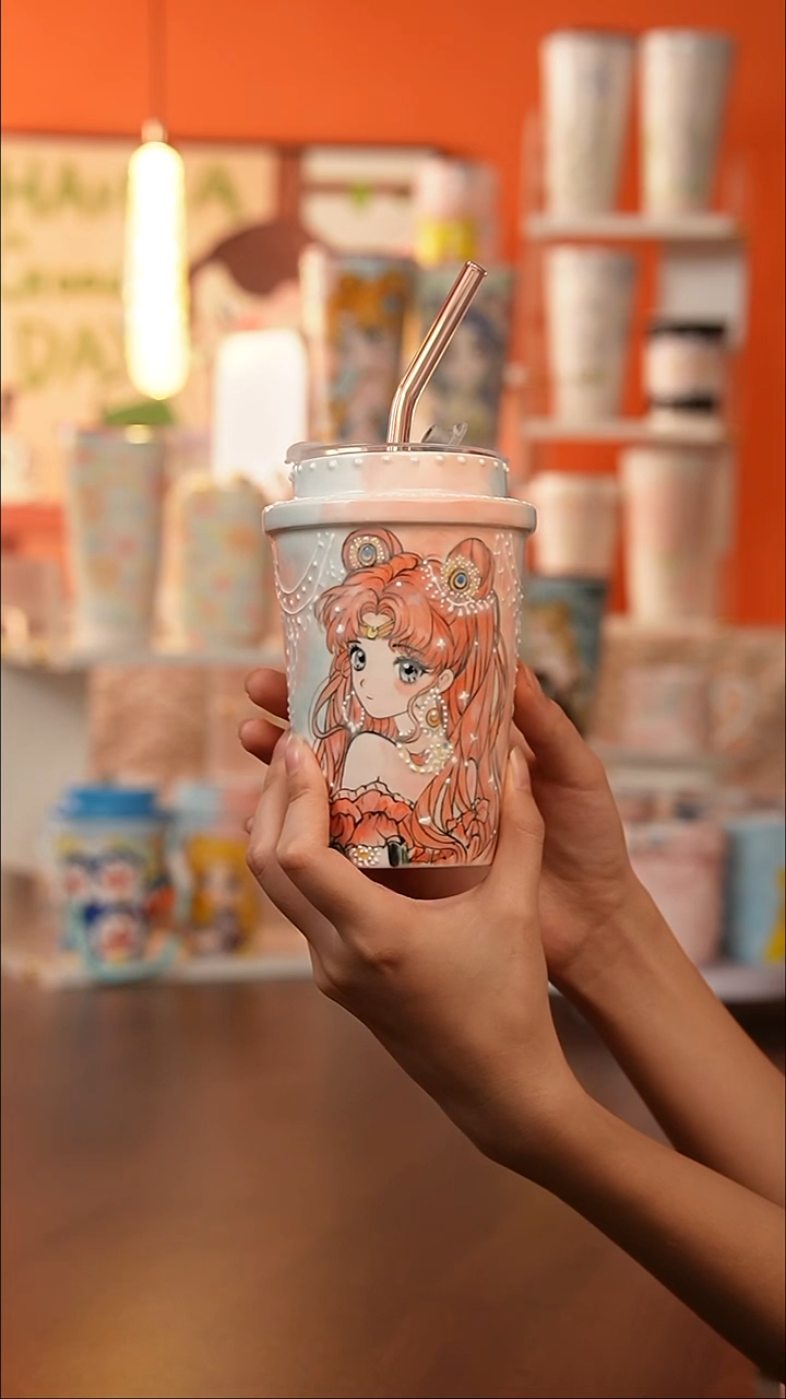 景德镇手工手绘文创陶瓷杯