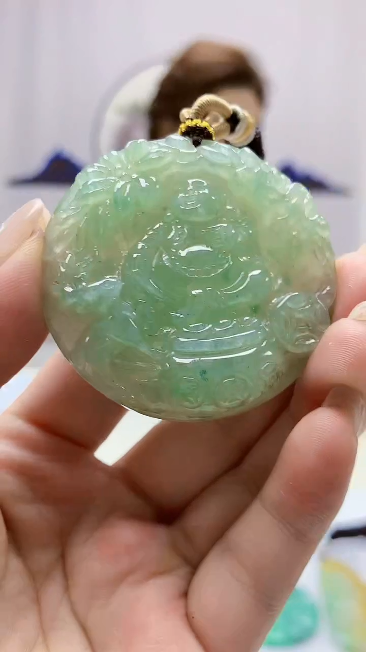 定制翡翠未镶嵌4829ms-毛货挂件11