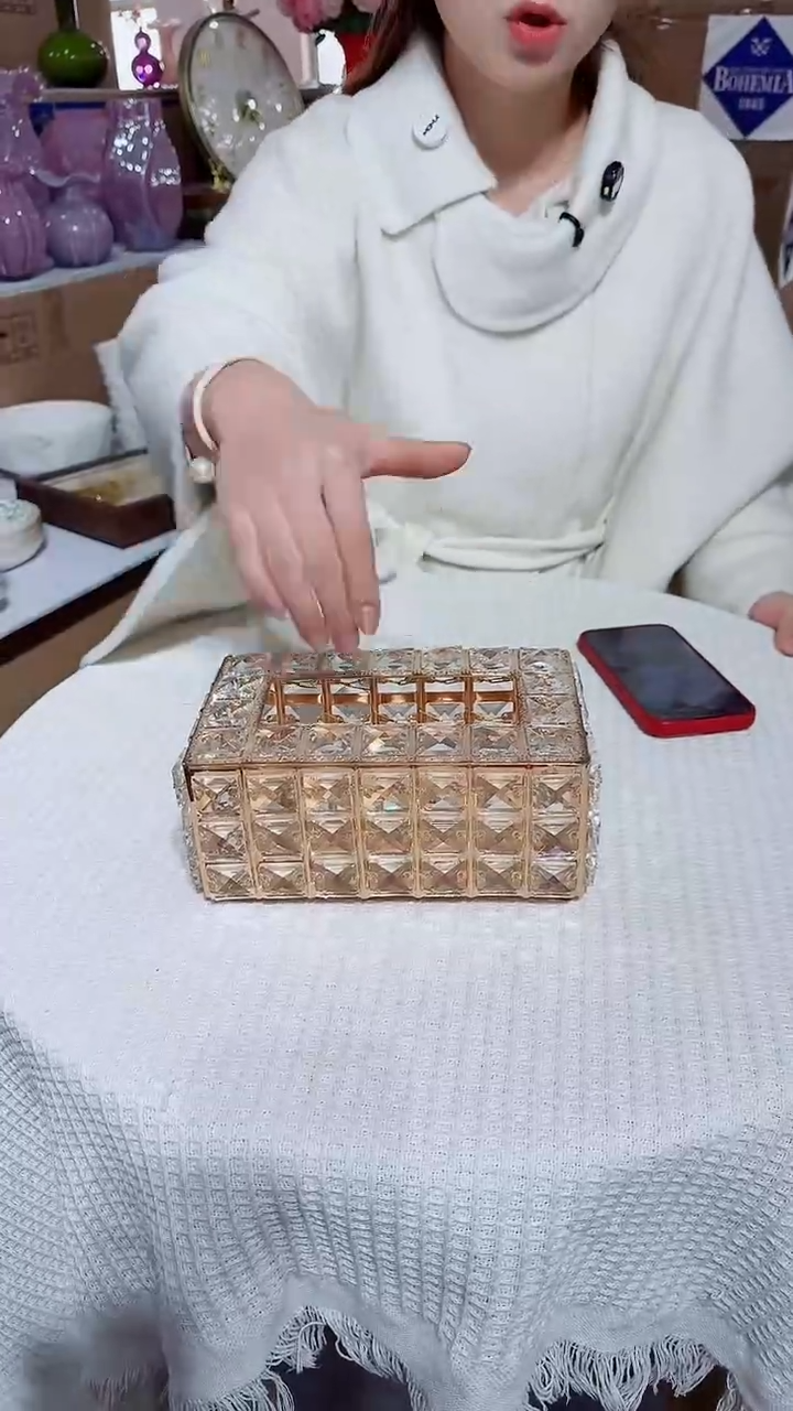 有机玻璃昕洋花瓶花器C-早12