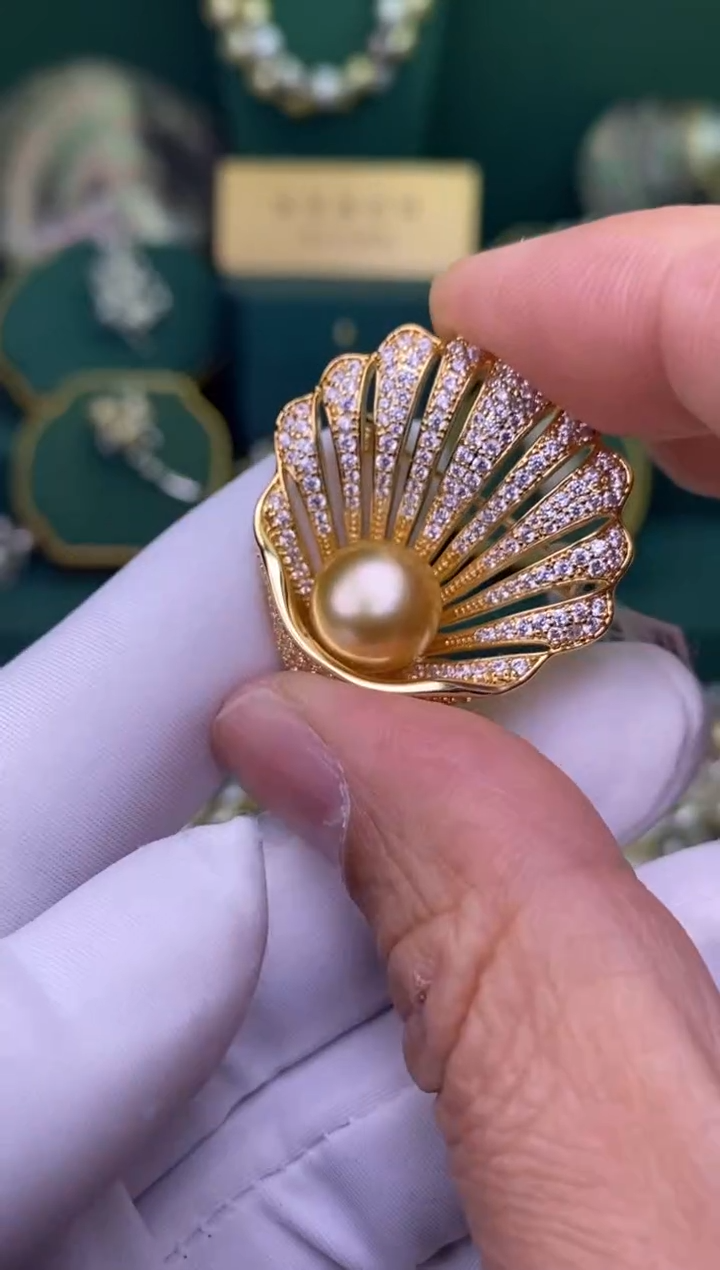 【闪购商品】海水珍珠胸饰未镶嵌1