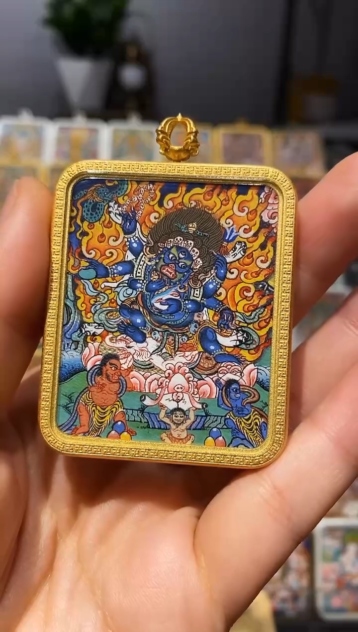 【闪购商品】吊坠热贡唐卡手绘作品