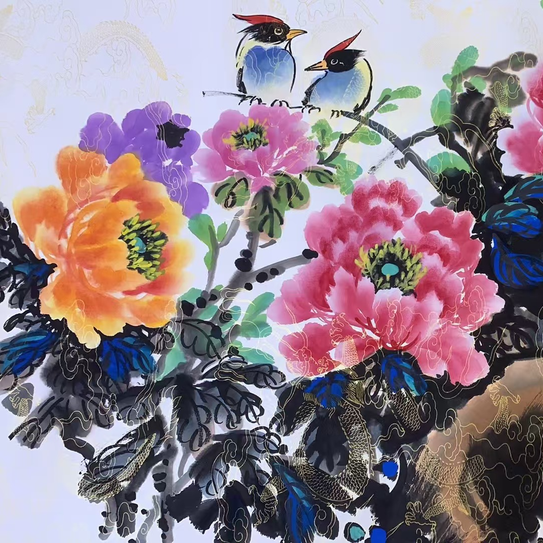李彦霞作品 《富贵吉祥》小六尺.