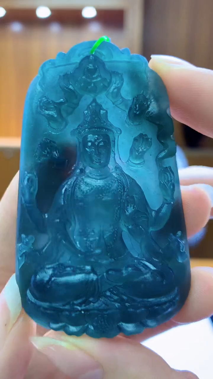 定制翡翠未镶嵌1022ry-毛货挂件66