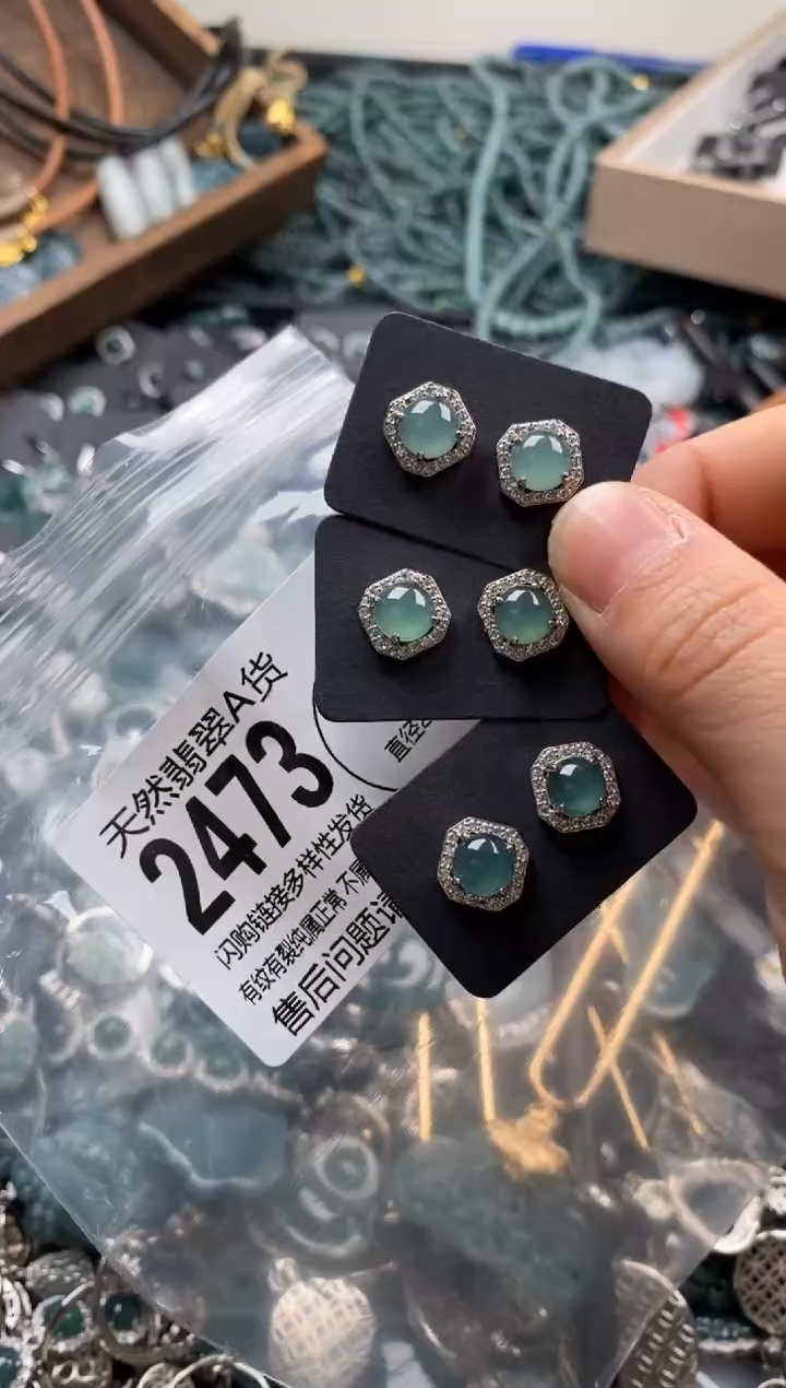 【闪购商品】翡翠颈饰未镶嵌多样性发其一2473