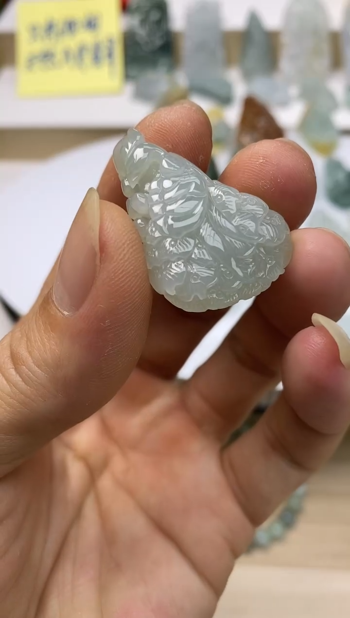 颈饰未镶嵌翡翠12天然缅甸翡翠A货凤凰