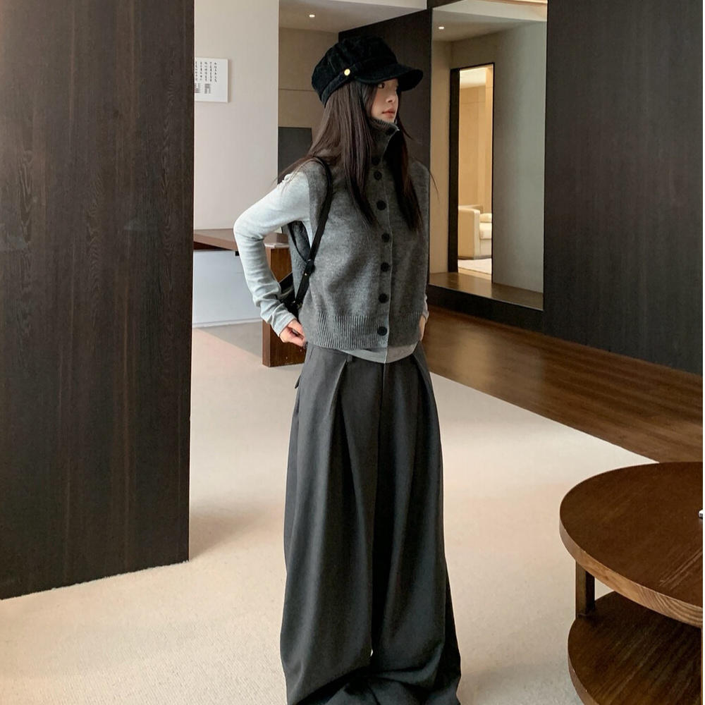 智性简约风高级冬季百搭三件套