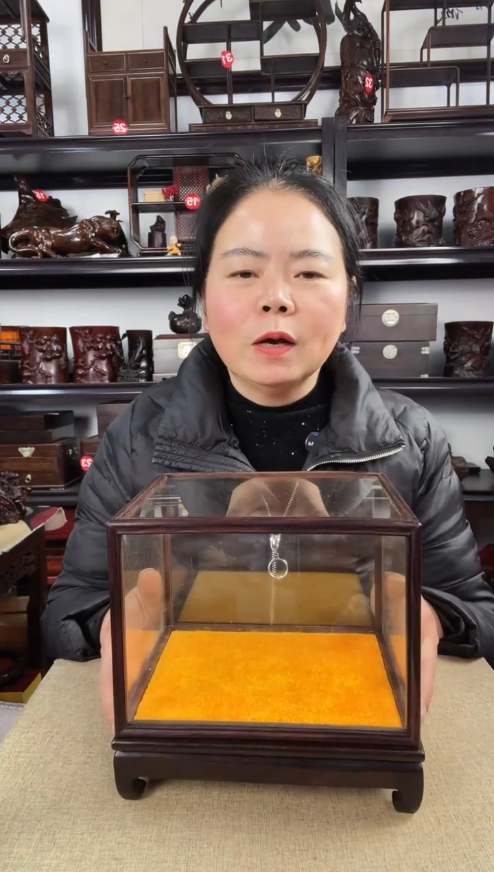 木老李红木工艺品2号玻璃罩