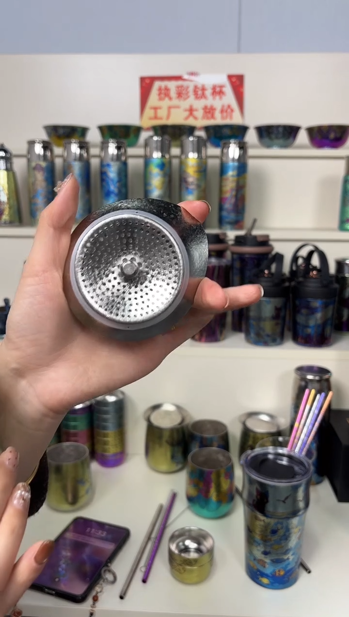 纯钛茶漏盖 一个   