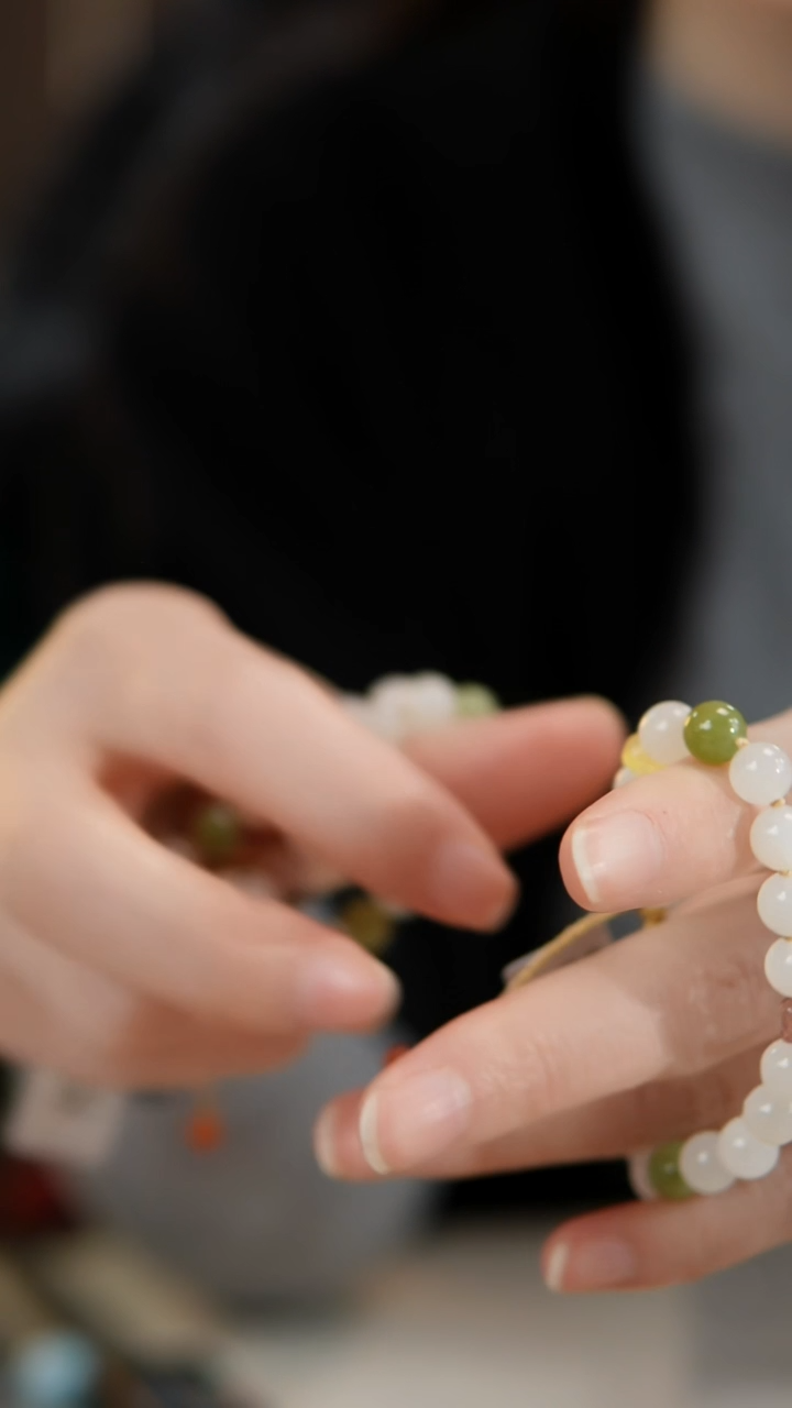 银S925镶嵌手链和田玉D44和田玉单圈